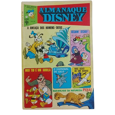 ALMANAQUE DISNEY nº 09 - Ed Abril - ano 1972