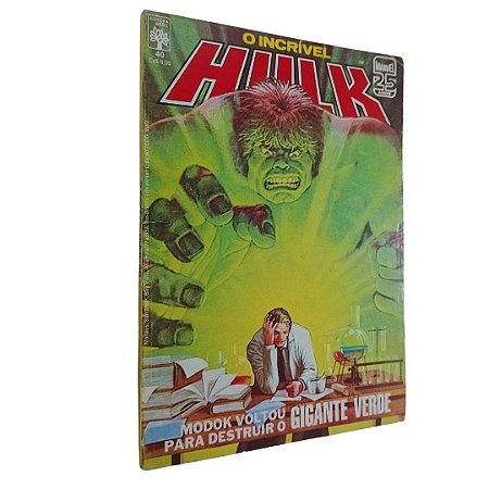 O INCRÍVEL HULK - Nº  40 ( Formatinho ) Editora Abril