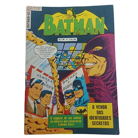BATMAN nº 60 - 2ª série  - Ed Ebal - ano 1966