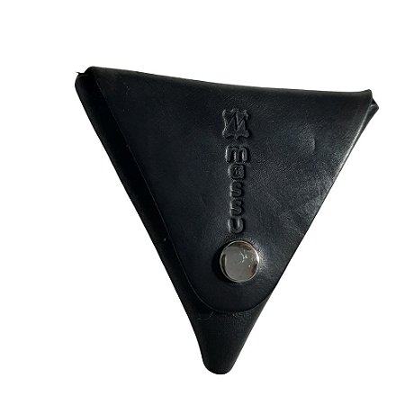 P. Niquel Fv ( Triangulo ) Cor Preto fosco  - Couro Legítimo