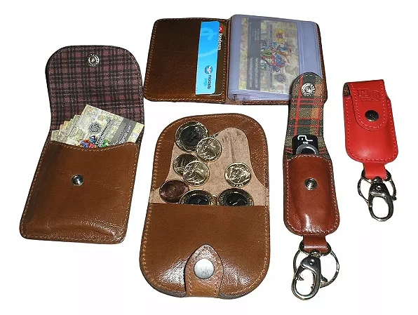 Kit Em Couro Legítimo - Lote Promocional