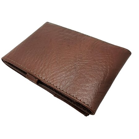 Porta Talão Cheque Longo - Couro Legítimo - Pinhão elefante