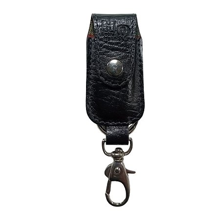 Chaveiro Porta Pen Drive Preto elefante