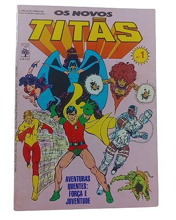 OS NOVOS TITÃS  nº 01 - 1ª SÉRIE - ED ABRIL - Ano 1986