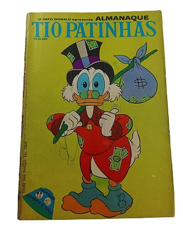 TIO PATINHAS Nº 44 - EDITORA ABRIL - ANO 1969 com figurinhas