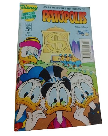 DISNEY ESPECIAL 92 - REEDIÇÃO - PATÓPOLIS - EDITORA ABRIL