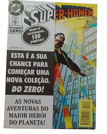 SUPER-HOMEN Nº ZERO - 2ª Série - Ed Abril com Capinha colecionador