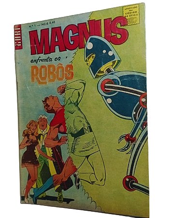 MAGNUS ( O GURY ) ENFRENTA OS ROBÔS nº 01 - 1ª série - O CRUZEIRO ano 1969