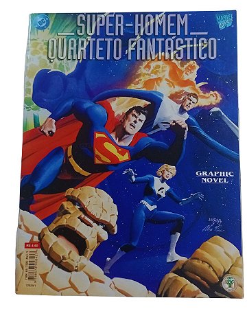 SUPER-HOMEN & QUARTETO FANTASTICO - Graphic Novel - Ed Abril