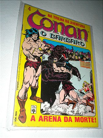 CONAN O BARBARO Nº 4 - Formatinho colorido - ED ABRIL