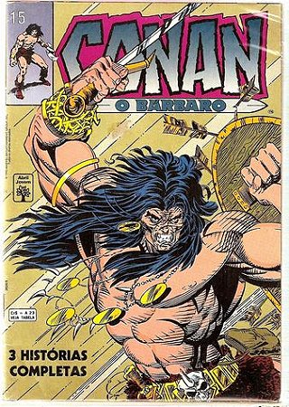 CONAN O BARBARO Nº 15 - Formatinho colorido - ED ABRIL