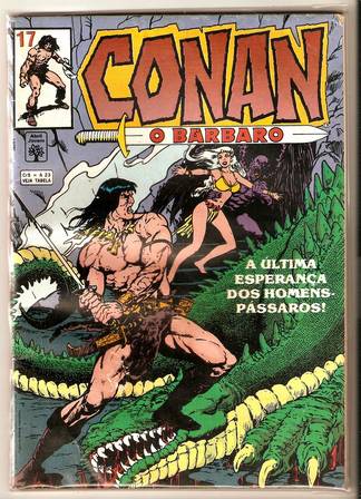 CONAN O BARBARO Nº 17 - Formatinho colorido - ED ABRIL