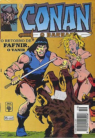 CONAN O BARBARO Nº 19 - Formatinho colorido - ED ABRIL