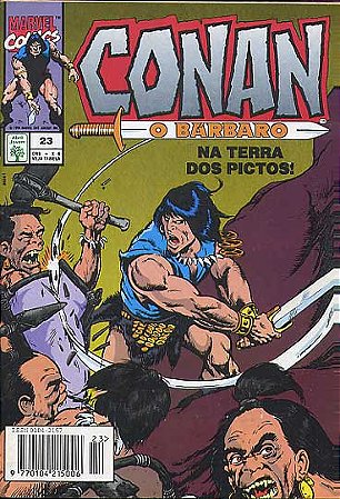 CONAN O BARBARO Nº 23 - Formatinho colorido - ED ABRIL