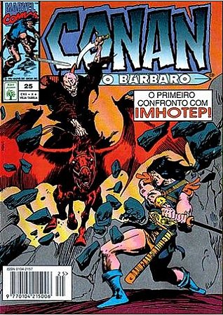 CONAN O BARBARO Nº 25 - Formatinho colorido - ED ABRIL