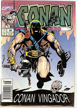 CONAN O BARBARO Nº 28 - Formatinho colorido - ED ABRIL