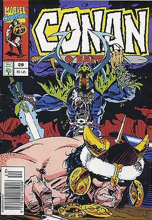 CONAN O BARBARO Nº 29 - Formatinho colorido - ED ABRIL