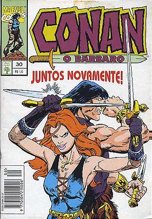 CONAN O BARBARO Nº 30 - Formatinho colorido - ED ABRIL