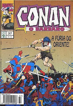 CONAN O BARBARO Nº 37 - Formatinho colorido - ED ABRIL