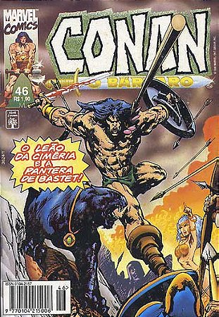 CONAN O BARBARO Nº 46 - Formatinho colorido - ED ABRIL