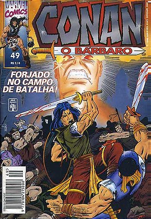 CONAN O BARBARO Nº 49 - Formatinho colorido - ED ABRIL