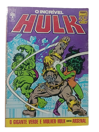 O INCRIVEL HULK Nº 34 - Editora Abril
