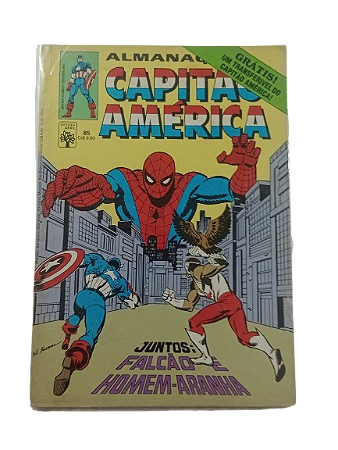 ALMANAQUE DO CAPITÃO AMERICA nº 85 - Editora Abril