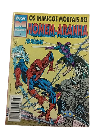 OS INIMIGOS MORTAIS DO HOMEN-ARANHA - EPUICOS MARVEL 5 - Ed Abril