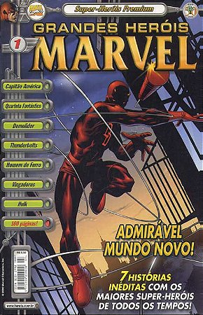 GRANDES HEROIS MARVEL - PREMIUM Nº 01 - EDITORA ABRIL