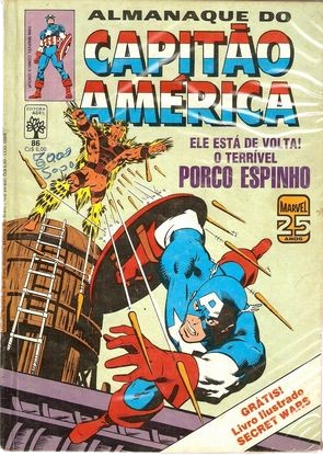 ALMANAQUE DO CAPITÃO AMERICA nº 86 - Editora Abril