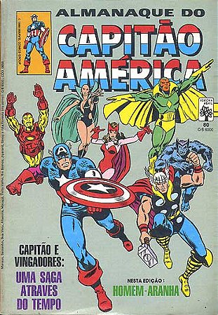ALMANAQUE DO CAPITÃO AMERICA nº 80 - Editora Abril