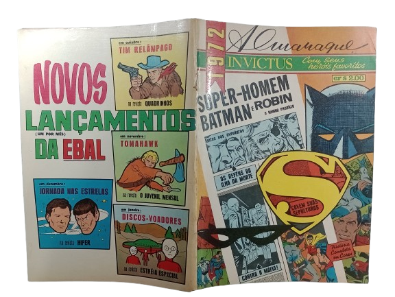 ALMANAQUE INVICTUS 1972 - SUPER-HOMEN , BATMAN E ROBIN - ED EBAL