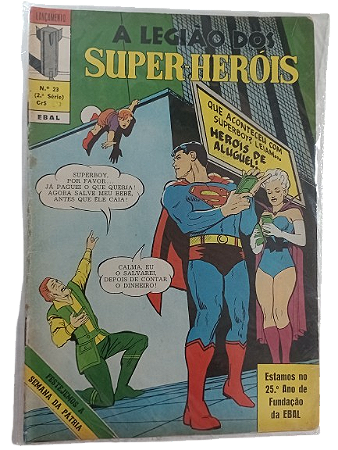 A LEGIÃO DOS SUPER-HEROIS Nº 23 - 2ª SERIE - ED EBAL