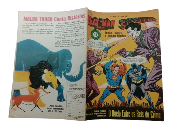 Invictus nº 34 - Batman e Super-Homen - Ed Ebal -1969