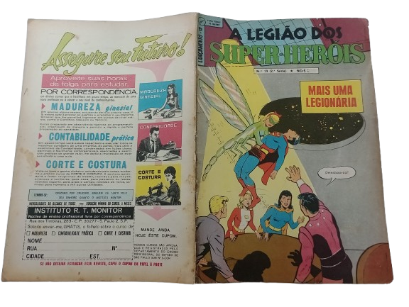 A LEGIÃO DOS SUPER-HEROIS Nº 19 - 2ª SERIE - ED EBAL