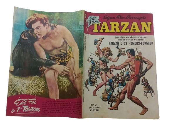 TARZAN - Lança de Prata nº 21 - 12ª serie - Ed Ebal ano 1986