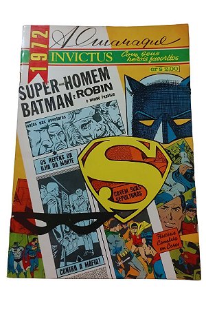 ALMANAQUE INVICTUS 1972 - com seus herois preferidos - ED EBAL