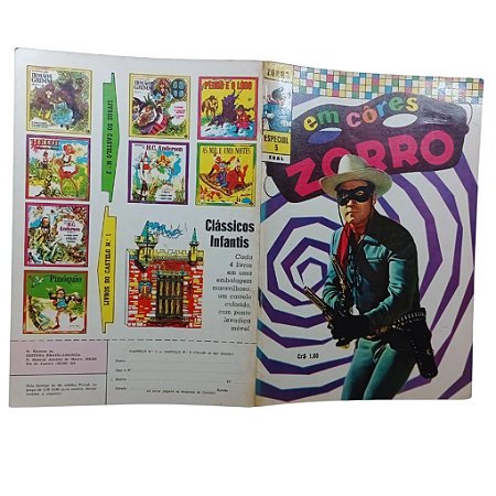 ZORRO EM CÔRES - Nº 05 - Ebal ano 1971