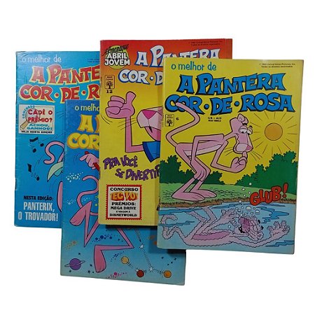 A PANTERA COR DE ROSA - LOTINHO COM 4 EDIÇÕES