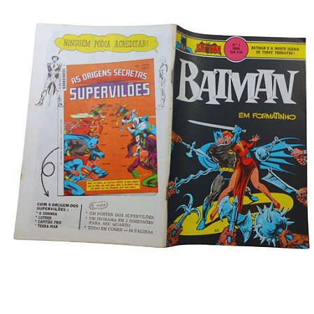 BATMAN nº 07 ( FORMATINHO COLORIDO ) - EBAL ano 1976