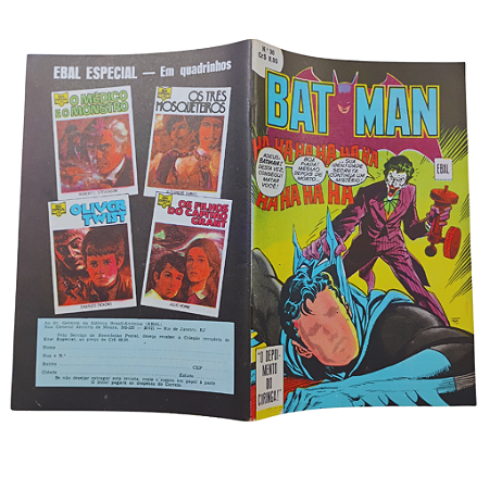 BATMAN nº 30 ( FORMATINHO COLORIDO ) - EBAL ano 1978