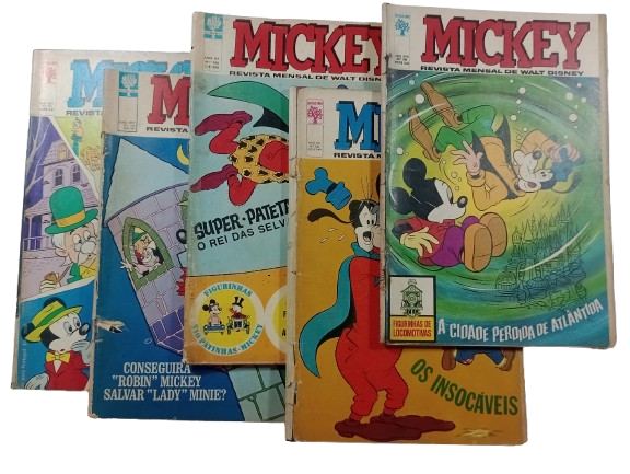 MICKEY nºs 156, 166, 180, 186 E 193 - ANOS 1965 A 1968 - ED ABRIL