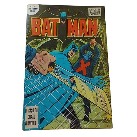 BATMAN nº 34 ( FORMATINHO COLORIDO ) - EBAL ano 1979