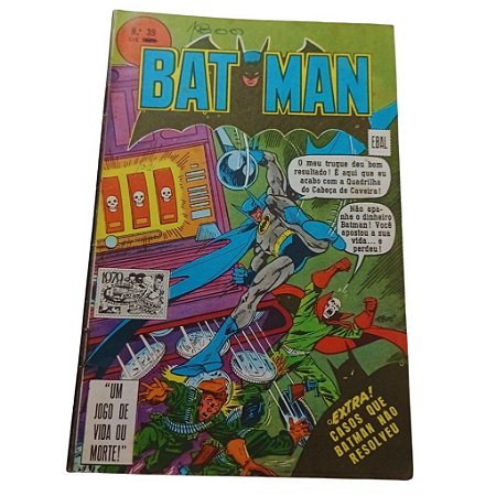 BATMAN nº 39 ( FORMATINHO COLORIDO ) - EBAL ano 1979