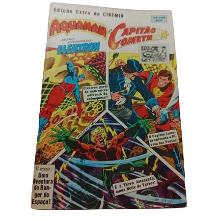 EDIÇÃO EXTRA DE CINEMIM - AQUAMAN & CAPITÃO COMETA ( FORMATINHO COLORIDO ) - EBAL 1979