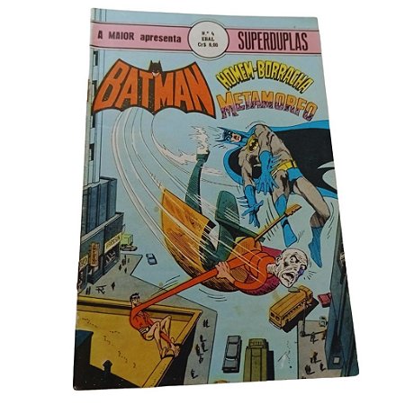 SUPERDUPLAS Nº 04 - HOMEN-BORRACHA / METAMORFO ( FORMATINHO COLORIDO ) - EBAL 1977