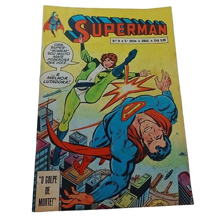 SUPERMAN Nº 09 - 5ª SÉRIE - ED EBAL - ANO 1977