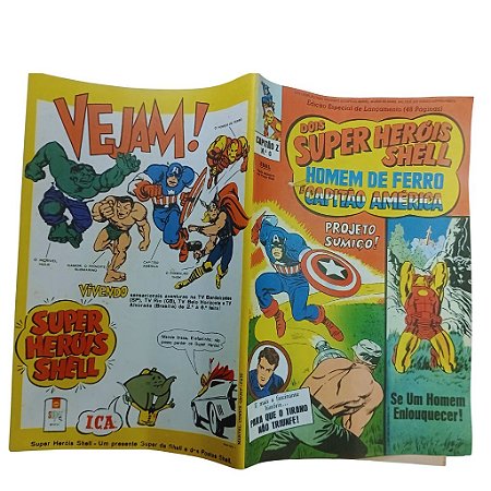 FAC SIMILE - DOIS SUPER-HEROIS / CAPITÃO Nº 0 - EBAL