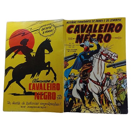 Cavaleiro Negro nº 50 - Ed RGE - Ano 1956