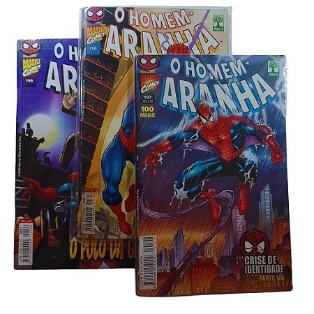 Kit Homem Aranha - Editora Abril - nºs 197, 198 e 199